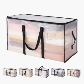 90L Large Storage Bags, 6 Pack Clothes Storage Bins, Foldable Closet Organizers Containers with Reinforced Handle, Plastic Storage Bags for Cloth